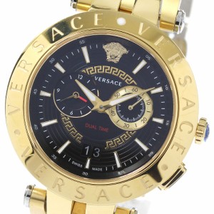 ヴェルサーチ VERSACE VEBV00519 Vレース デュアルタイム クォーツ メンズ 保証書付き_769206【ev15】