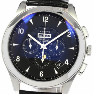 ゼニス ZENITH 03.0520.4100 グランドクラス エルプリメロ クロノグラフ トリプルカレンダー 自動巻き メンズ 美品 保証書付き_768139