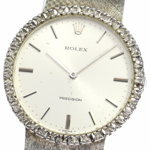 ロレックス ROLEX プレシジョン Cal.1225 ダイヤベゼル 手巻き メンズ _765558【ev10】