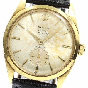 ロレックス ROLEX 6512 プレシジョン オイスター VERIFRAT K18YG cal.1000 手巻き メンズ _767530