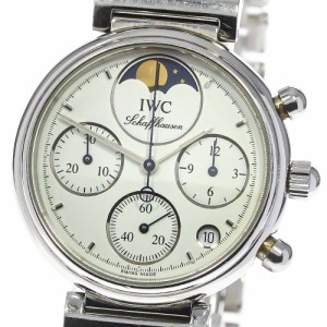 ジャンク IWC IWC SCHAFFHAUSEN 3736-006 リトル ダヴィンチ クロノグラフ ムーンフェイズ クォーツ レディース 保証書付き_768246【ev10