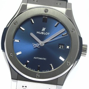 ウブロ HUBLOT 542.NX.7170.LR クラシックフュージョン チタニウム デイト 自動巻き メンズ 美品 保証書付き_755138