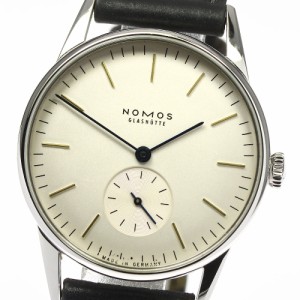 ノモス NOMOS OR1A3GW2 オリオン35 スモールセコンド 手巻き メンズ 良品 内箱・保証書付き_769296【ev10】