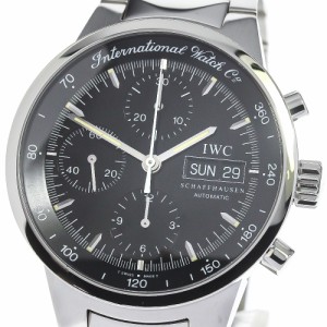 IWC IWC SCHAFFHAUSEN 3707-008 GST クロノグラフ デイデイト 自動巻き メンズ 良品 保証書付き_770840