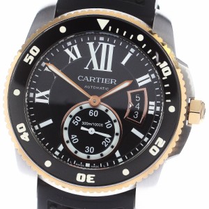 カルティエ CARTIER W7100055 カリブル ドゥ カルティエ ダイバー デイト 自動巻き メンズ _773416