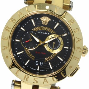 ヴェルサーチ VERSACE VEBV00519 Vレース デュアルタイム クォーツ メンズ 箱・保証書付き_771414【ev15】