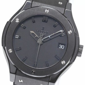 ウブロ HUBLOT 581.CM.1110.RX クラシックフュージョン オールブラック 限定500本 クォーツ レディース 保証書付き_773166