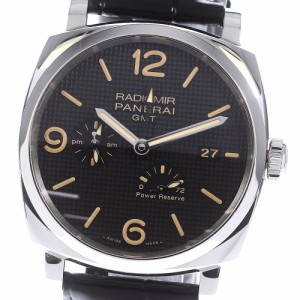 パネライ PANERAI PAM00628 ラジオミール 1940 GMT パワーリザーブ 自動巻き メンズ 良品 保証書付き_775804