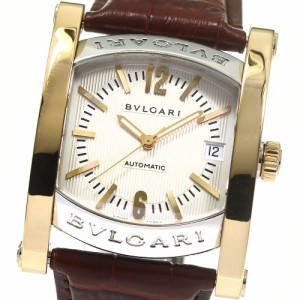 ブルガリ BVLGARI AA44SG アショーマ デイト 自動巻き メンズ 良品 保証書付き_774048【ev10】