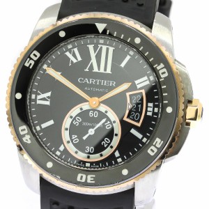 カルティエ CARTIER W7100055 カリブル ドゥ カルティエ ダイバー デイト 自動巻き メンズ 保証書付き_772586