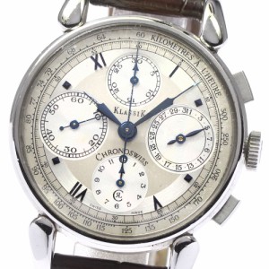 ベルト訳あり クロノスイス Chronoswiss CH7443 クラシック クロノグラフ 自動巻き メンズ _772894【ev10】