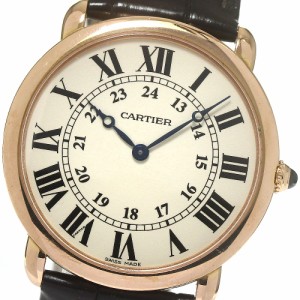 カルティエ CARTIER W6800251 ロンドルイ K18PG 手巻き メンズ _775817