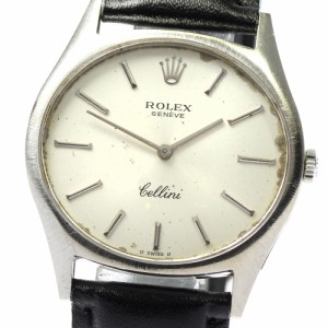 訳あり ロレックス ROLEX 3806 チェリーニ K18WG Cal.1600 手巻き メンズ _778813