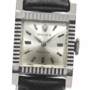 ロレックス ROLEX 9356 プレシジョン K18WG 手巻き レディース _781296【ev10】