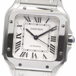 カルティエ CARTIER WSSA0010 サントス ドゥ カルティエ MM 自動巻き メンズ 良品 保証書付き_784206