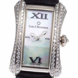 カール F.ブヘラ CARL F.BUCHERER 00.10703.02.71.12 アラクリア ダイヤベゼル クォーツ レディース 良品 保証書付き_785062