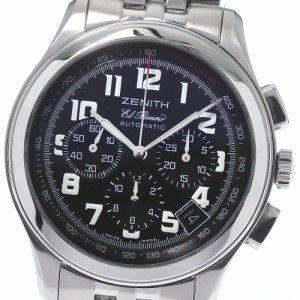 ゼニス ZENITH 03.0510.400 クラス スポーツ エル プリメロ クロノグラフ 自動巻き メンズ 美品 保証書付き_763638