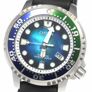 シチズン CITIZEN E168-A14ST09 プロマスター デイト ソーラー メンズ 極美品 保証書付き_790670