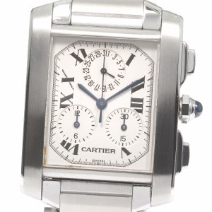 カルティエ CARTIER タンク フランセーズ クロノリフレックス クォーツ メンズ _785471