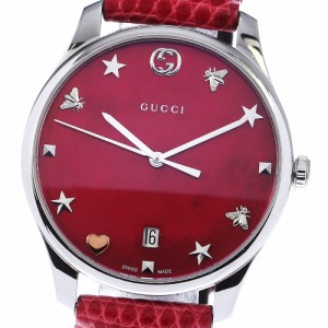 グッチ GUCCI 126.4/YA126584 Ｇタイムレス デイト クォーツ レディース _790961