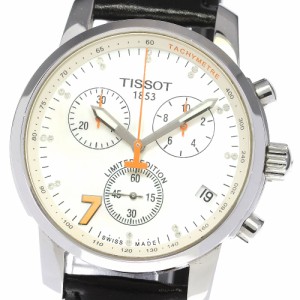 ティソ TISSOT T014.417.16.116.00 PRC200 ダニカパトリック クロノグラフ ダイヤモンド クォーツ レディース 良品 保証書付き_790767【e