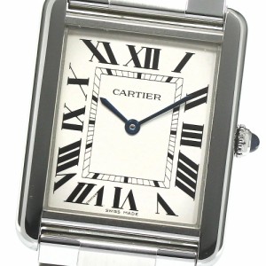 カルティエ CARTIER W5200014 タンクソロ LM クォーツ メンズ 良品 _795005