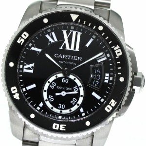 カルティエ CARTIER W7100057 カリブル ドゥ カルティエ ダイバー デイト 自動巻き メンズ 保証書付き_793037