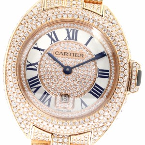 カルティエ CARTIER クレ ドゥ カルティエ K18PG ダイヤモンド 自動巻き ボーイズ 良品 _764948