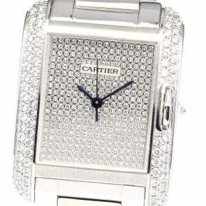 カルティエ CARTIER WT100011 タンクアングレーズ サイドD 自動巻き メンズ _792367