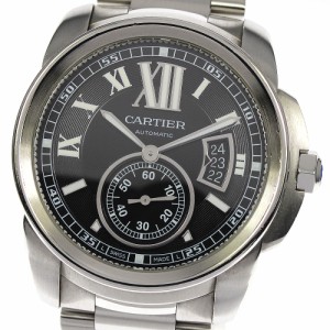 カルティエ CARTIER W7100016 カリブル ドゥ カルティエ デイト 自動巻き メンズ 良品 _795004