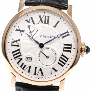 カルティエ CARTIER W1556203 ロトンド ドゥ カルティエ K18PG パワーリザーブ 手巻き メンズ 美品 _792411