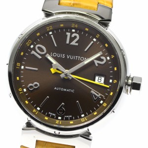 ルイ・ヴィトン LOUIS VUITTON Q1131 タンブール デイト GMT 自動巻き メンズ _797586