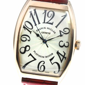 フランクミュラー FRANCK MULLER 6850SC トノー カーベックス プラチナムローター K18YG 自動巻き メンズ _797956