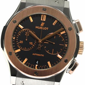 ウブロ HUBLOT 521.NO.1181.LR クラシックフュージョン チタニウム K18PGベゼル 自動巻き メンズ 美品 保証書付き_794987