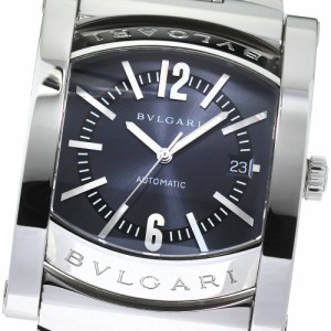 ブルガリ BVLGARI AA48S アショーマ デイト 自動巻き メンズ 美品 箱付き_797364