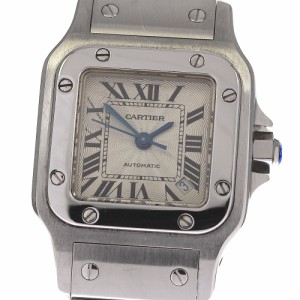 カルティエ CARTIER W20054D6 サントスガルベ SM デイト 自動巻き レディース _800269