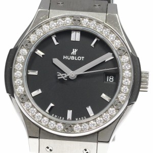 ウブロ HUBLOT 581.NX.1171.RX.1104 クラシックフュージョン チタニウム ダイヤベゼル クォーツ レディース 箱付き_800387