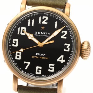 ゼニス ZENITH 29.1940.679 パイロット タイプ 20 エクストラスペシャル 自動巻き メンズ 美品 箱・保証書付き_802325