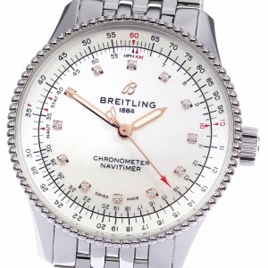 ブライトリング BREITLING A17395 ナビタイマー35 12Pダイヤ 自動巻き レディース 良品 内箱・保証書付き_801189