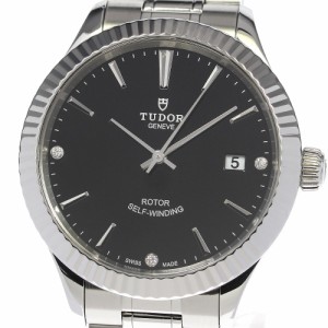 チュードル TUDOR 12510 スタイル 3Pダイヤ デイト 自動巻き メンズ 良品 保証書付き_800675