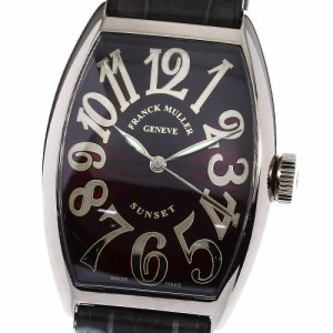 フランクミュラー FRANCK MULLER 5850SC サンセット K18WG 自動巻き メンズ 良品 箱・保証書付き_796833