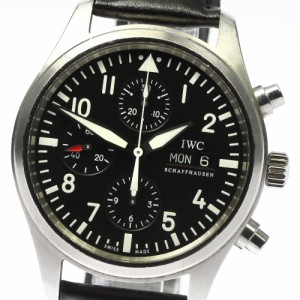 IWC SCHAFFHAUSEN IW371701 パイロットウォッチ クロノグラフ デイデイト 自動巻き メンズ 保証書付き_804099