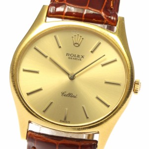 訳あり ロレックス ROLEX 3806 チェリーニ K18YG 手巻き メンズ 保証書付き_804082