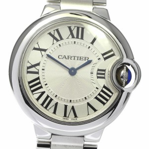 カルティエ CARTIER W6920084 バロンブルーMM クォーツ ボーイズ 良品 _802349