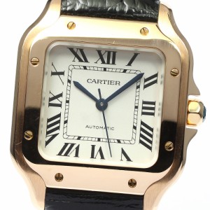 カルティエ CARTIER WGSA0012 サントス ドゥ カルティエMM K18PG 自動巻き メンズ 良品 _800729