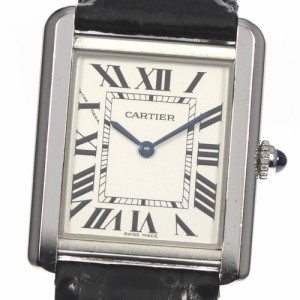 カルティエ CARTIER W5200005 タンクソロ SM クォーツ レディース _804175