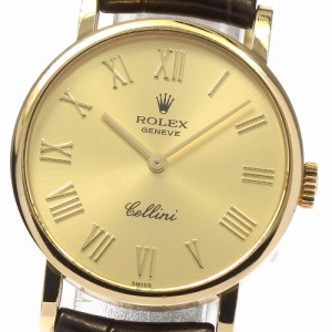 ロレックス ROLEX 5109/8 K18YG チェリーニ K18YG cal.1602 手巻き レディース 箱・保証書付き_801923