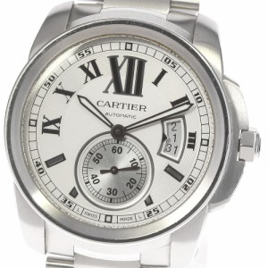 カルティエ CARTIER W7100015 カリブル ドゥ カルティエ デイト 自動巻き メンズ 保証書付き_805906