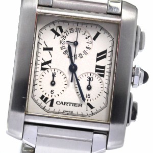 カルティエ CARTIER W51001Q3 タンクフランセーズ クロノリフレックス クォーツ メンズ _807842