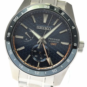 セイコー SEIKO SARF001 プレサージュ シャープエッジド GMT 自動巻き メンズ 極美品 _808368